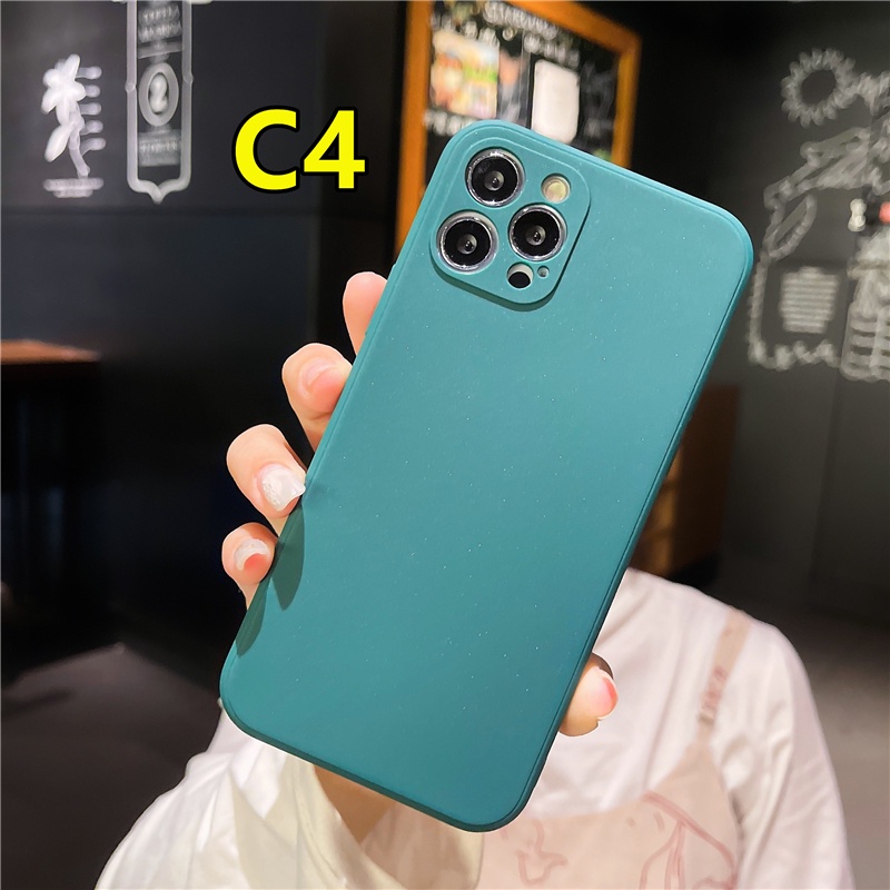 Ốp silicon Màu Trơn Cá Tính Cho Oppo A15 A94 A93 A54 A53 2020 A92 A33 2020 A5S Reno 4lite Reno 4f Reno 5f A15S F17 F19 Pro A52 A7 A32 A72 A53S