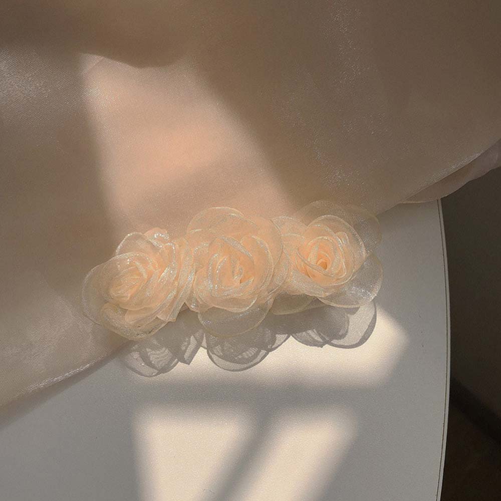 Kẹp tóc nữ đính hoa đơn giản ngọt ngào phong cách Hàn Quốc