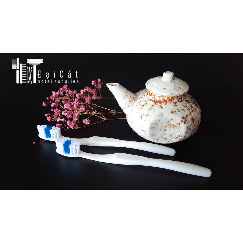 Bàn chải khách sạn -  100 Bộ bàn chải và kem ống CC 3 gam dành cho nhà nghỉ, khách sạn