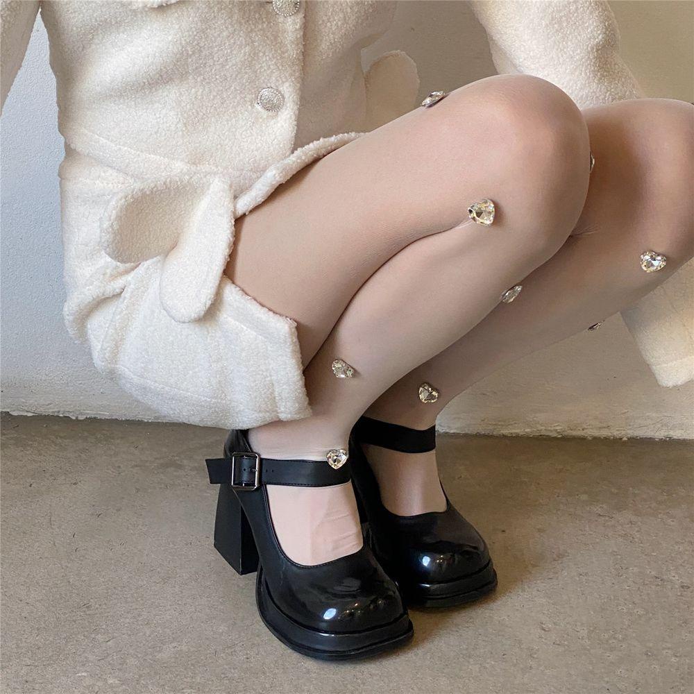 Quần Tất Thoáng Khí Đính Đá Cổ Điển Quyến Rũ Cho Nữ