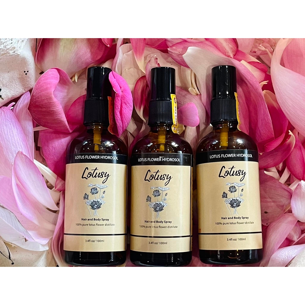 Nước cất hoa sen Karose Lotusy 100ml Dùng xịt thơm cơ thể, thơm tóc hay xịt dưỡng da mặt, dùng trong thực phẩm