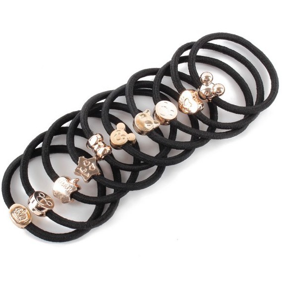 [SKIC] Set 10 Dây Cột Tóc Co Giãn Dễ Thương Dành Cho Bé Gái