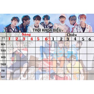 THời khóa biểu nhóm nhạc nam Hàn Quốc