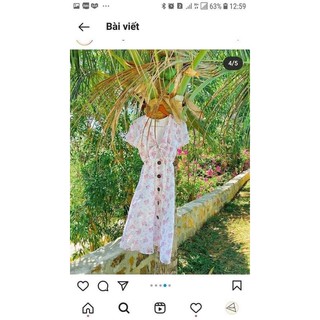 Đầm voan hoa hoivu