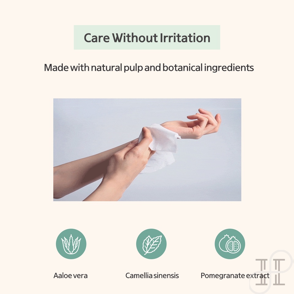 Korea Rael Natural Feminine Wipes I Intimate Wipes I Flushable Wipes I không gây dị ứng I Sensitive Skin