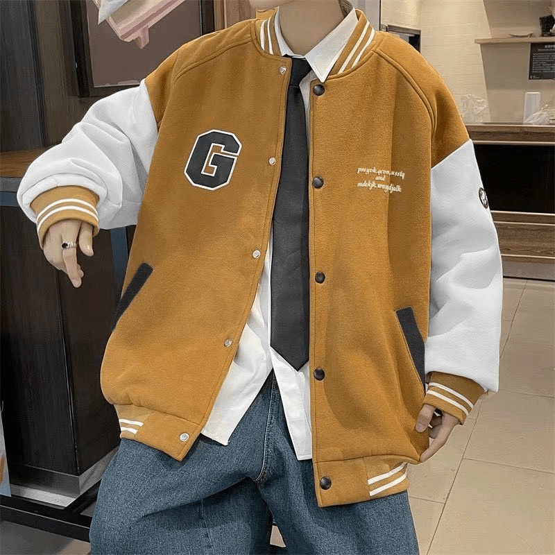 (MẪU MỚI) ÁO KHOÁC BOMBER HỌA TIẾT CHỮ G NỔI PHONG CÁCH ÂN TƯỢNG ĐẲNG CẤP THỜI TRANG HHP