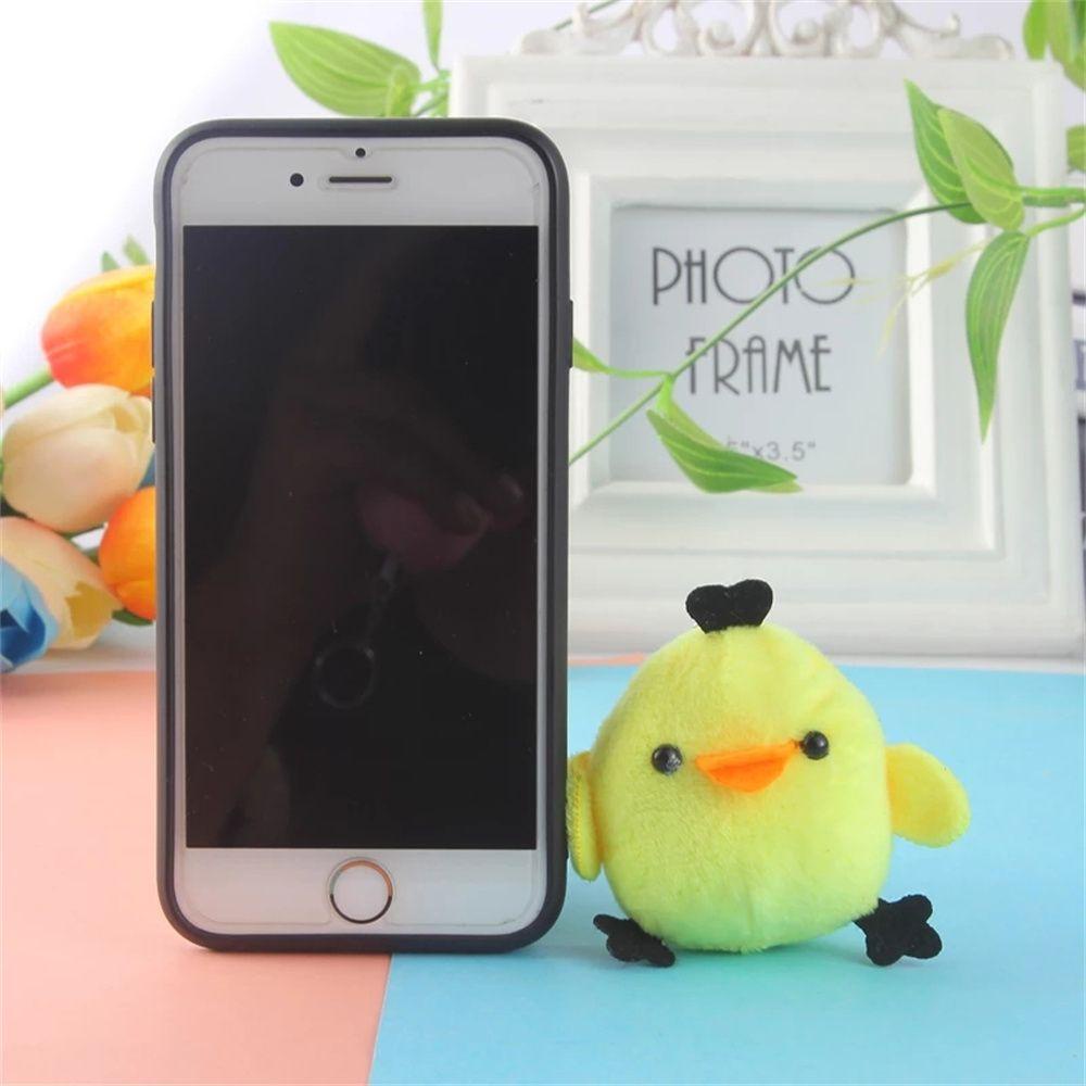 Móc Khóa Hình Gà Nhồi Bông 6cm Đáng Yêu