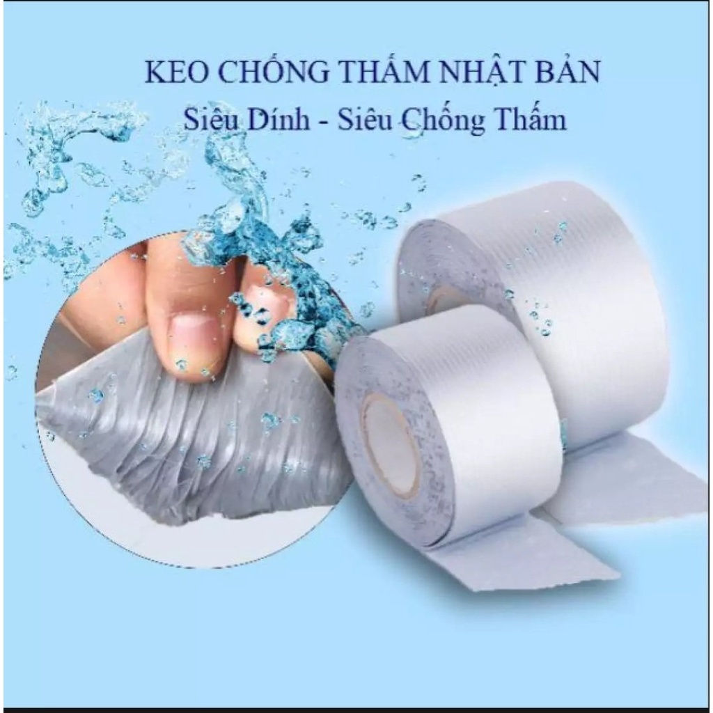 Băng keo (dính) siêu chống thấm tiện lợi, công nghệ nhật bản. Chống thấm mọi bề mặt vật liệu.