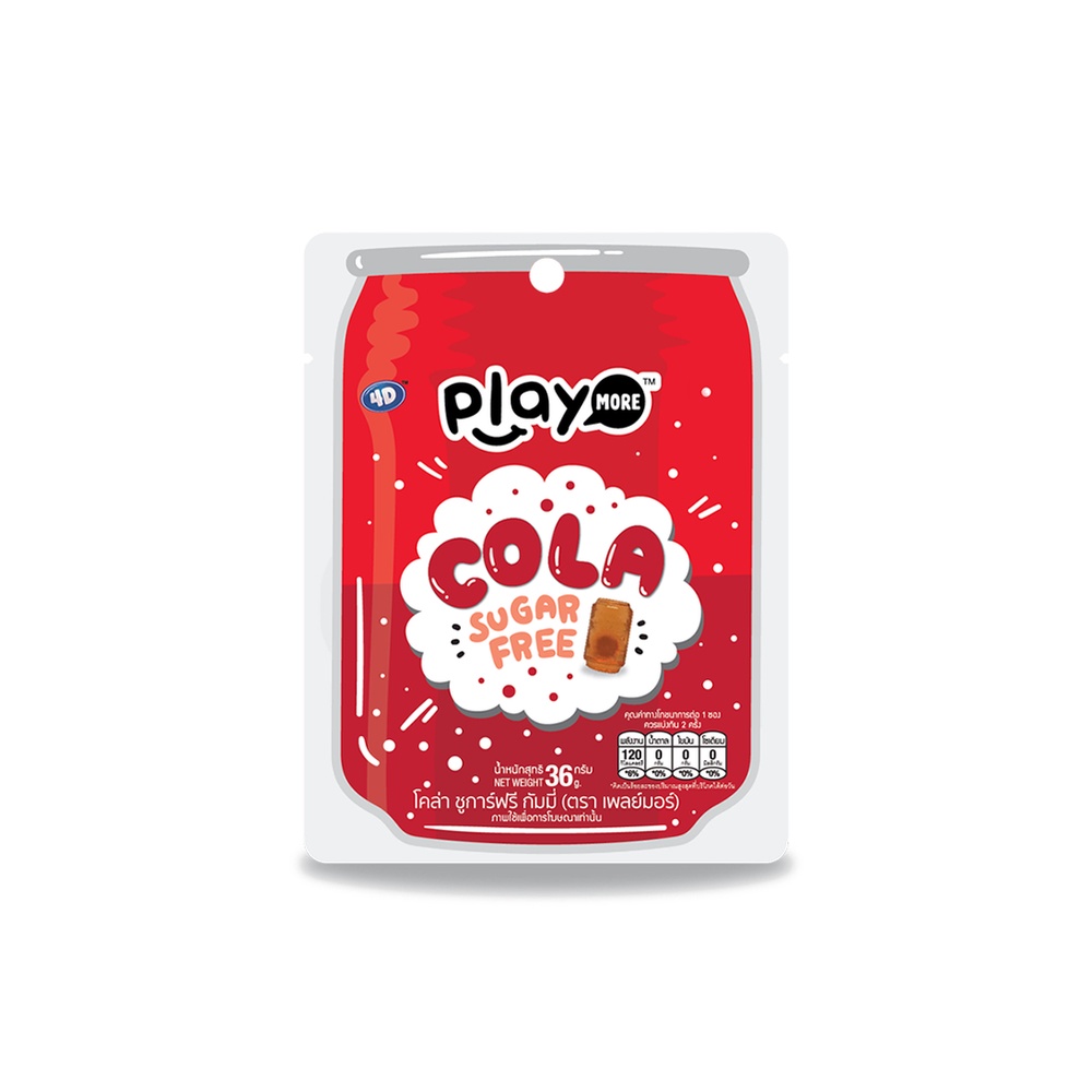 Kẹo dẻo hình chai cola Playmore Thái Lan 36g