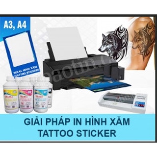 DECAL HÌNH XĂM- TATTO STICKER - DÀNH CHO MÁY IN PHUN