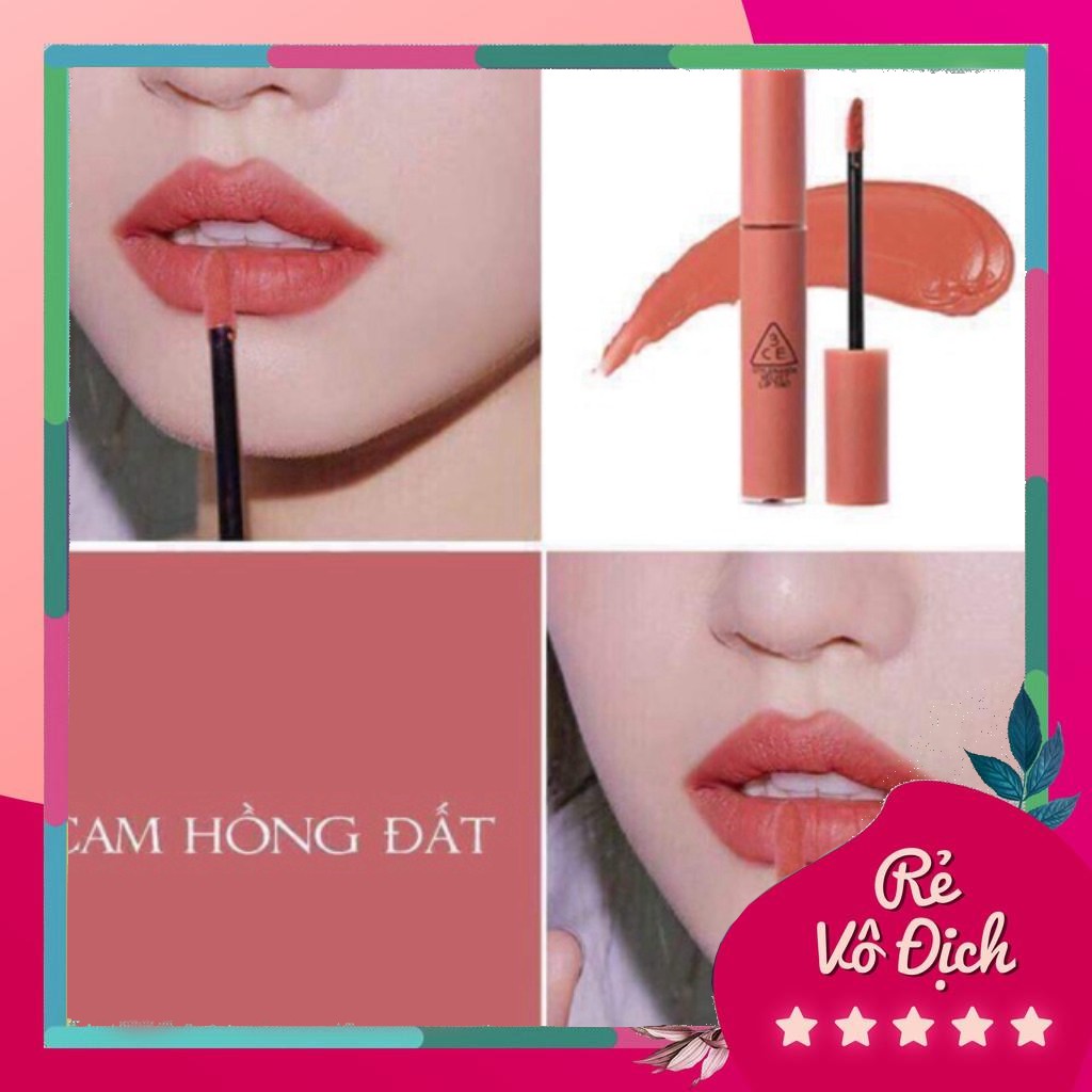 Màu khoáng làm son môi (Cam hồng đất)