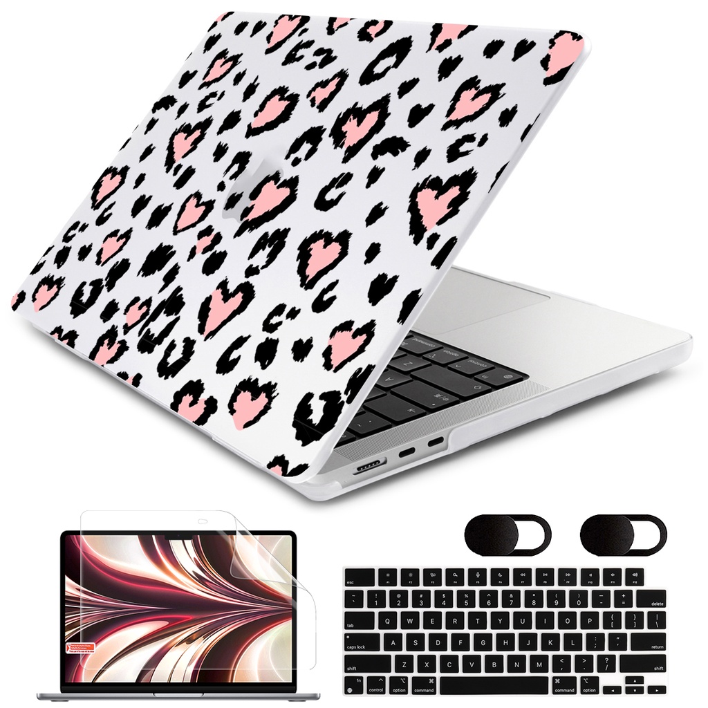 Ốp Điện Thoại 5 Trong 1 Cho Macbook Air 13 M1 2020 A2337 2022 Air13.6inch A2681 M2Pro13.3Inch A2289 A2338 A2251 Pro13 A1708 A1706 A1989 A2159 A1466 A1369