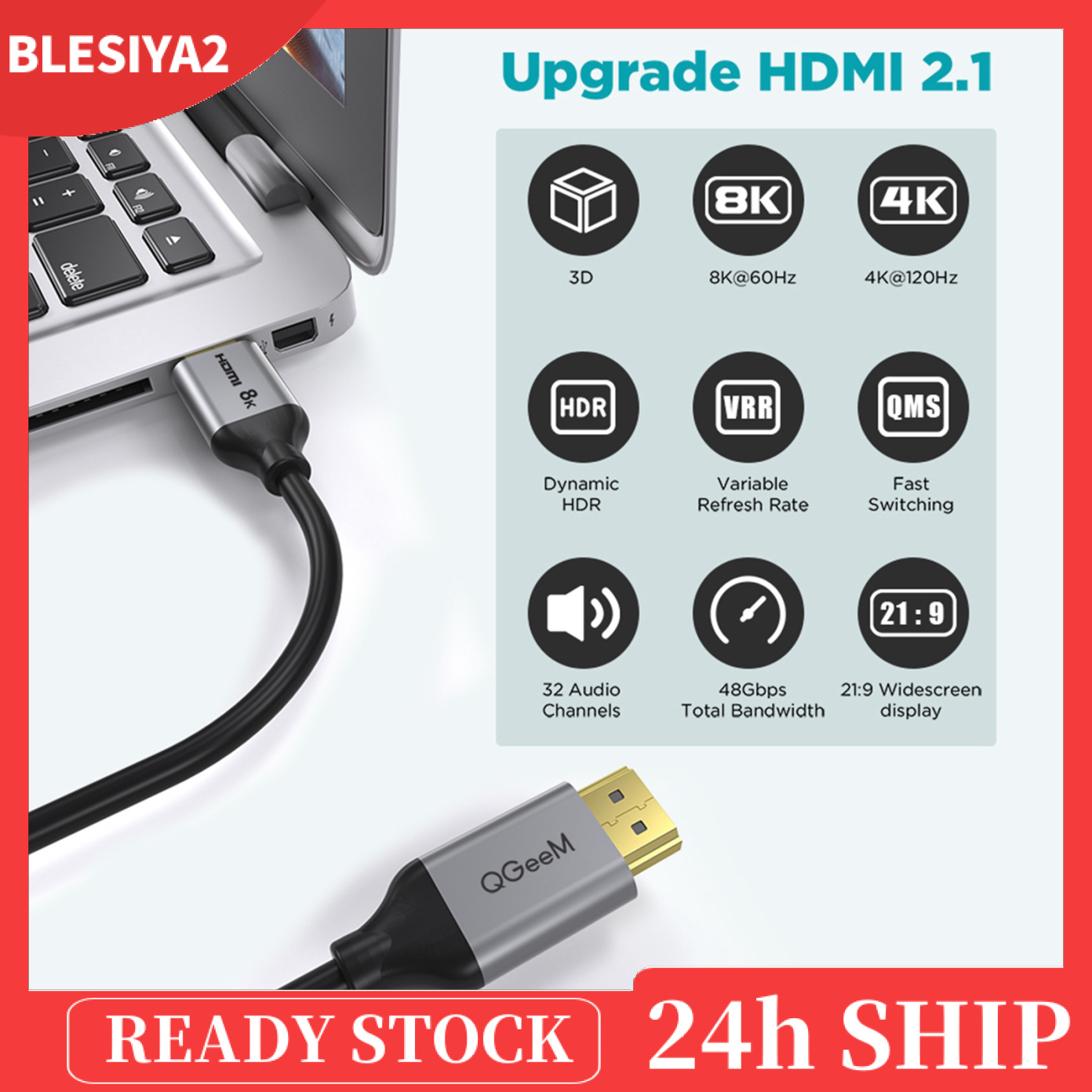 Dây Cáp Nâng Cấp Hdmi 2.1 8k 48gbps Linh Hoạt Chuyên Dụng