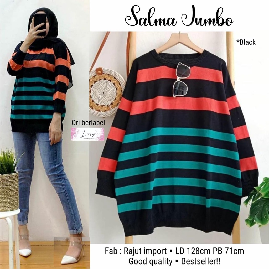 Salma JUMBO BLOUSE Dệt Kim Gần Như Đan Nhập Khẩu LD 128