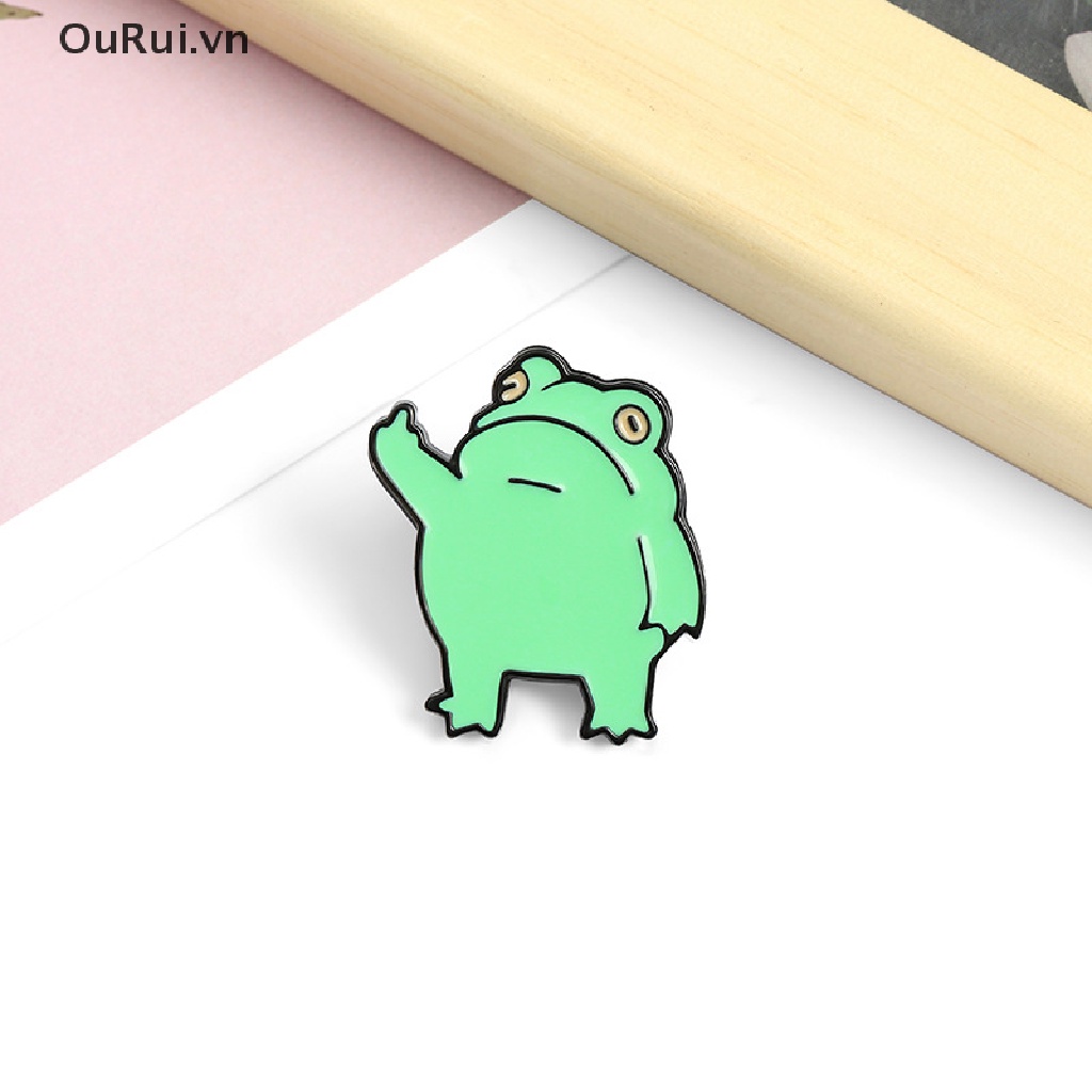 Ghim cài áo hình chú ếch độc đáo thú vị