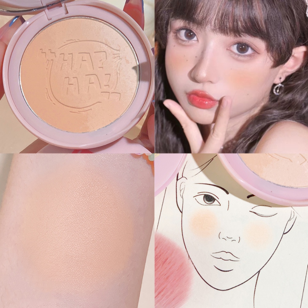 Xixi 3 Màu Gradient Blush Palette Sáng Da Phấn Má Hồng Tím Tự Nhiên Phù Hợp Với Phấn Má Hồng