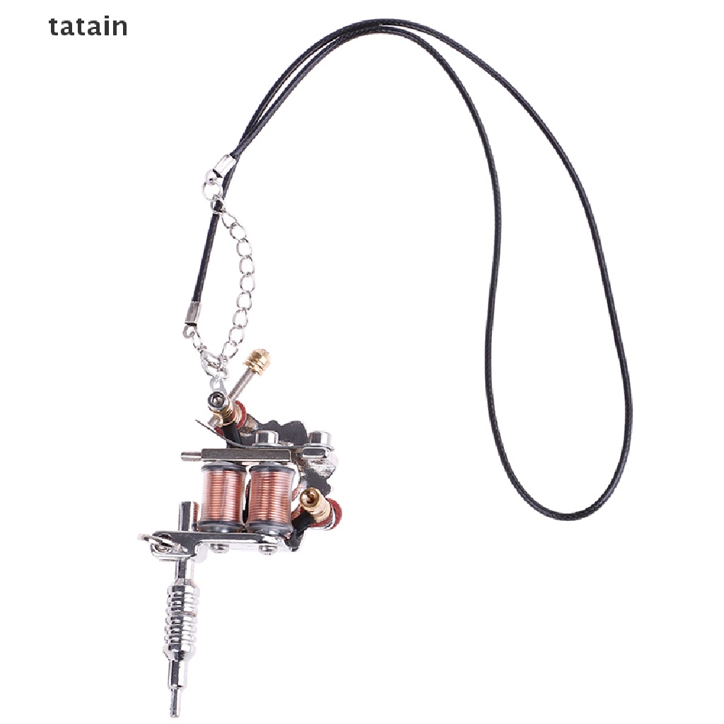 [TAT] 1X Mini Tattoo Machine Tattoo Keychain Key Holder Punk Style As Pendant Ornament CVX