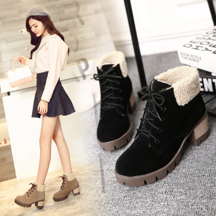 Giày boot nữ phong cách Hàn Quốc B134