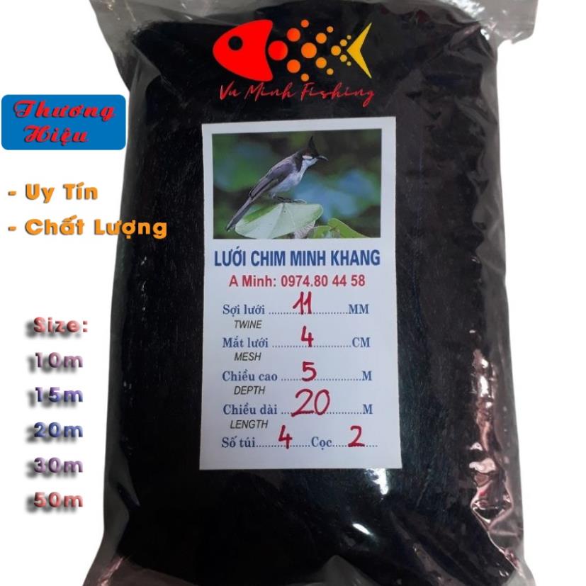 Lưới Bẫy Chim Chào Mào, khuyên, sáo, Họa Mi, Cao 5m, Độ Dài Từ 10m-30m, Lưới Chim Thái Lan