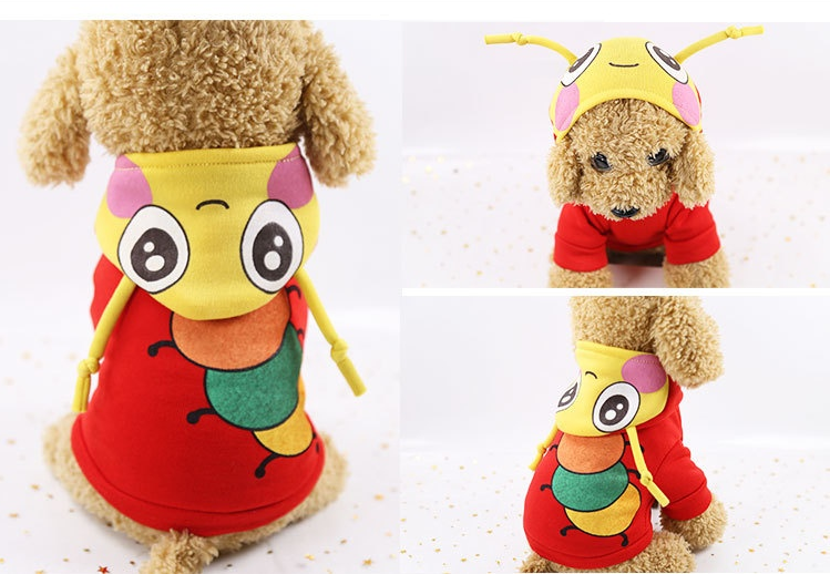 Hoạt Hình Áo sweater Có Mũ Trùm Xinh Xắn Dành Cho Cún Cưng