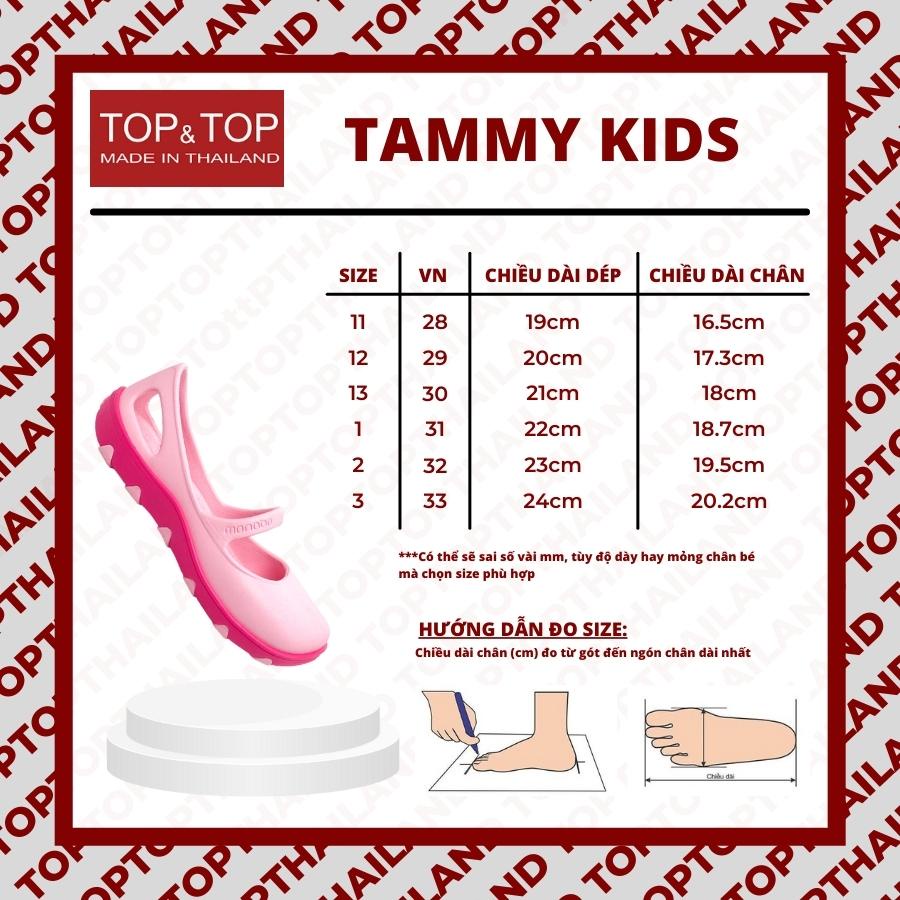 Giày nhựa trẻ em Thái Lan MONOBO MONO KIDS, TAMMY KID ôm chân