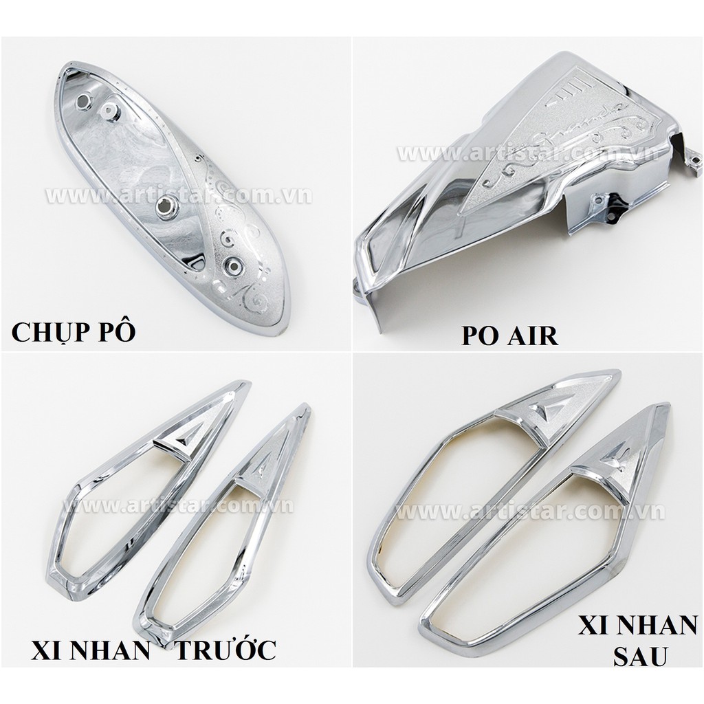 Ốp trang trí xe Grande 2014-2018 mạ crom Artistar