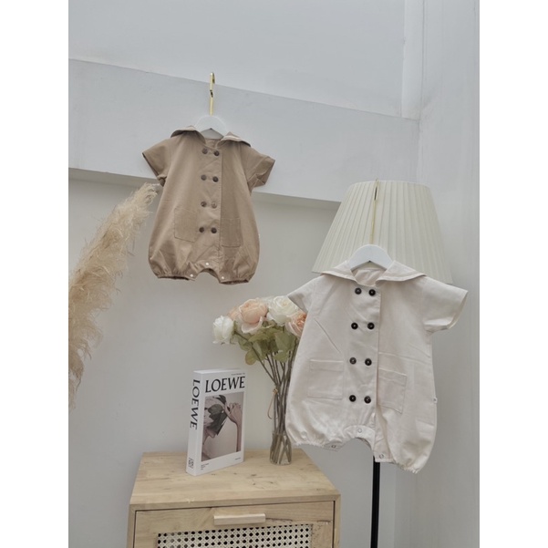 Suit cổ thuỷ thủ cúc dừa em bé