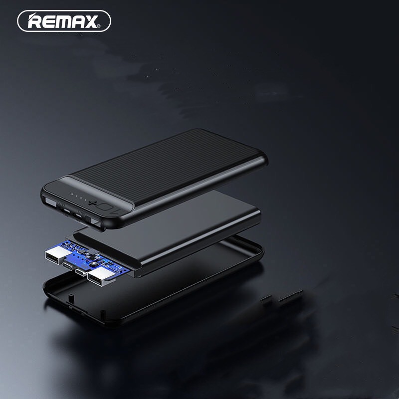 Pin sạc dự phòng 2 cổng usb và 1 cổng type-c Remax 10000mah rpp-159 chính hãng