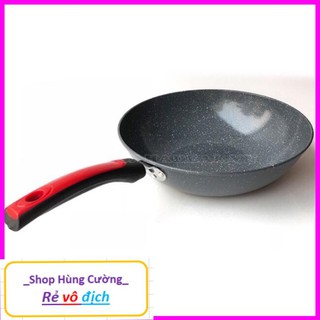 Chảo nhà bếp vân đá Hoa Cương chống dính cao cấp sâu lòng (size 32cm)