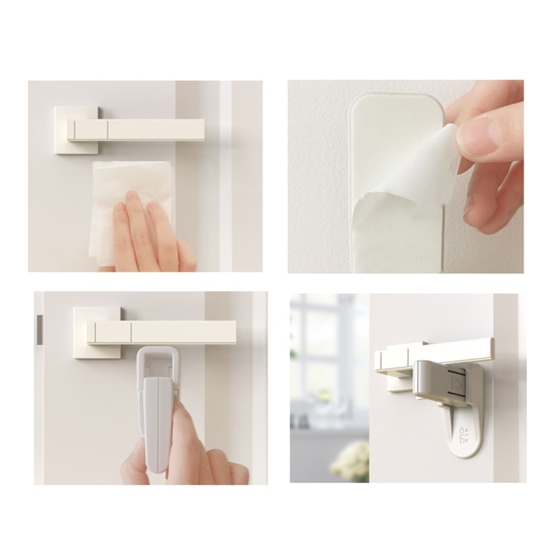 Khóa Tay Nắm Cửa An Toàn Cho Bé ​Dụng Cụ Chống Nấm Mốc Tiện Dụng Chất Lượng Cao