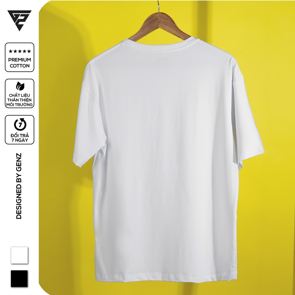 Áo thun nam trơn tay lỡ GENZ Premium Cotton phông Unisex form rộng oversize nhiều màu | BigBuy360 - bigbuy360.vn