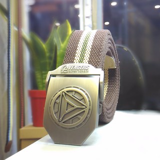 Thắt lưng vải dù mặt Khóa Ironman