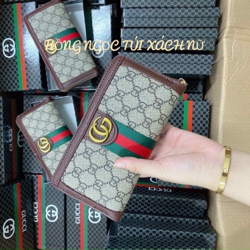 Ví cầm tay gucci cao cấp,full hộp đựng giây tờ