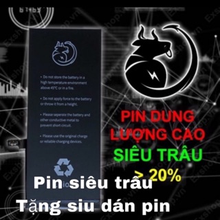 PIN SIÊU TRÂU(Bison)ĐT táo 6- ĐT táo X- BH 12 tháng