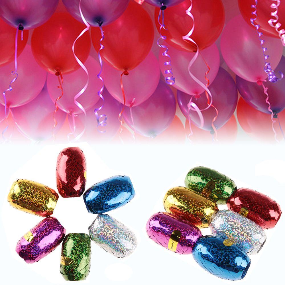 6 Cuộn Ruy Băng Trang Trí Bong Bóng 5mmx10m