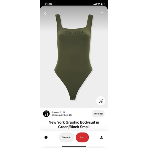 Đồ bơi body Forever 21 swimsuit - Thanh lý vnxk