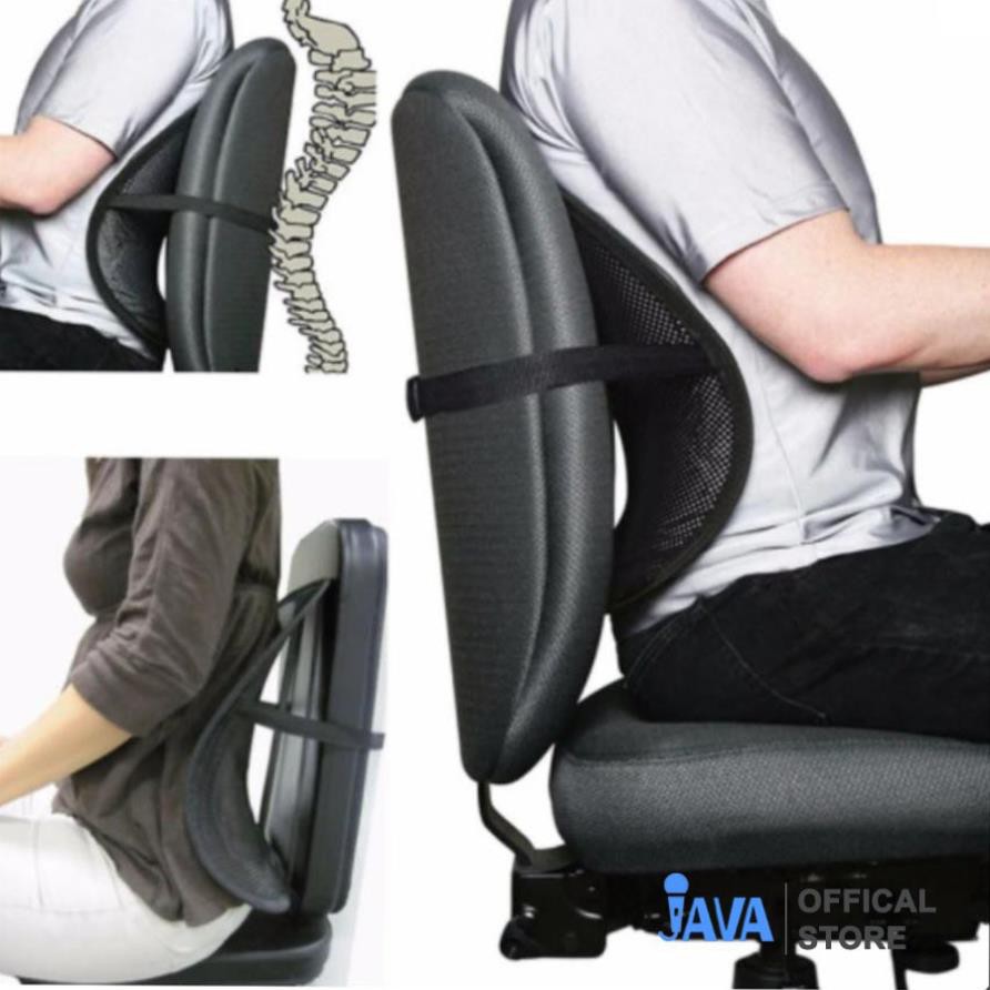 [XẢ KHO] Tựa Lưng Ô Tô Cao Cấp - Chông Đau Lưng, Lệch Cột Sống - HV Store 516