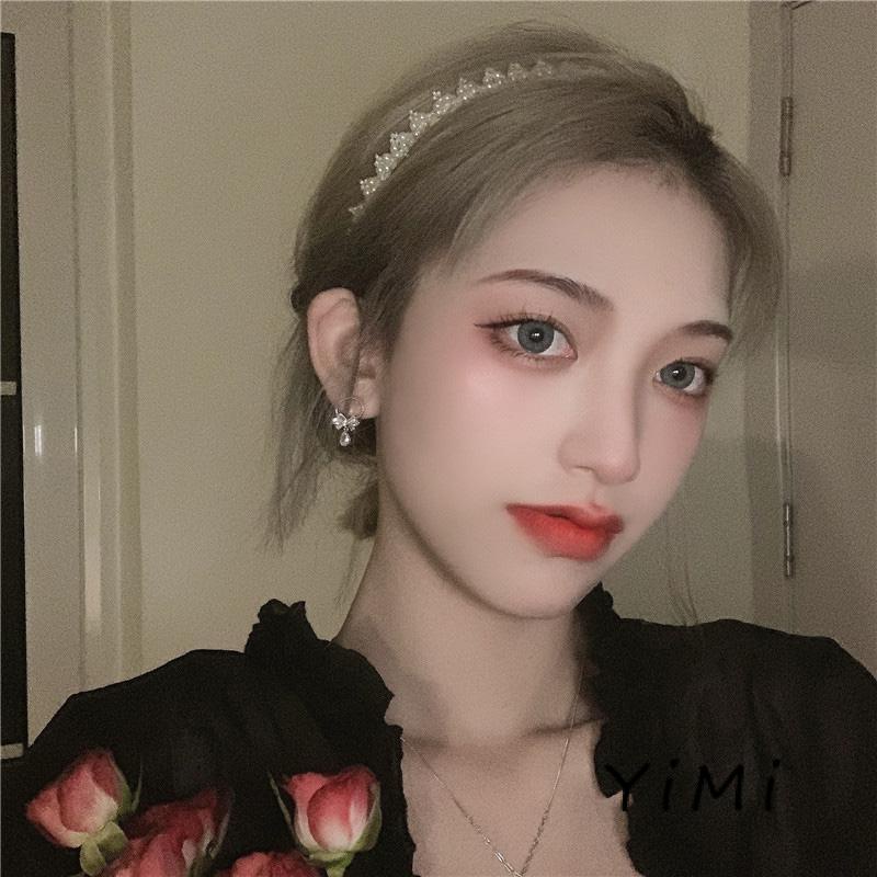 Bông Tai Hình Nơ Đính Đá Nhỏ Xinh Ngọt Ngào Thời Trang Dành Cho Nữ