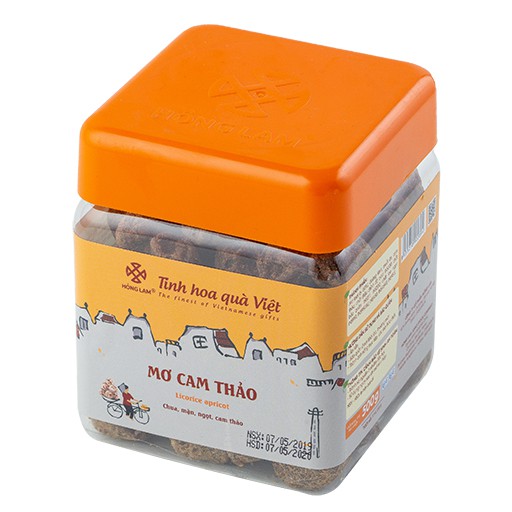 Ô Mai (Xí Muội) Mơ Cam Thảo Hồng Lam - Vị Chua Ngọt Cam Thảo - Hộp ( 200g,300g,500g )