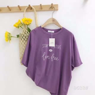 Áo thun tím các mẫu - freesize form rộng