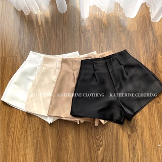 Quần short tafta nữ cạp cao, dáng phồng cao cấp -Katherine Clothing
