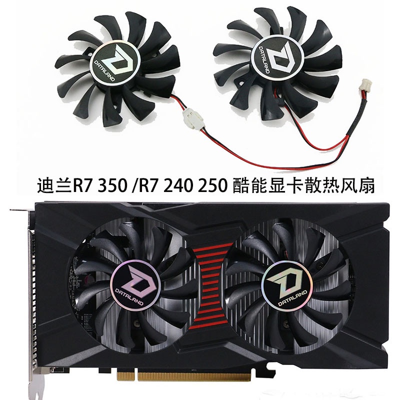 Dylan Hengjin R7 350 / R7 240 / R7 250 Cool Neng 2g Card Đồ Họa Quạt Làm Mát GA81S2U
