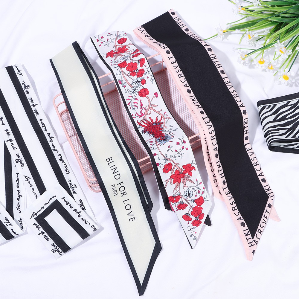 Dây Ruy Băng Cột Tóc Dáng Dài Họa Tiết Hoa Phong Cách Bohemian Thời Trang Cho Nữ