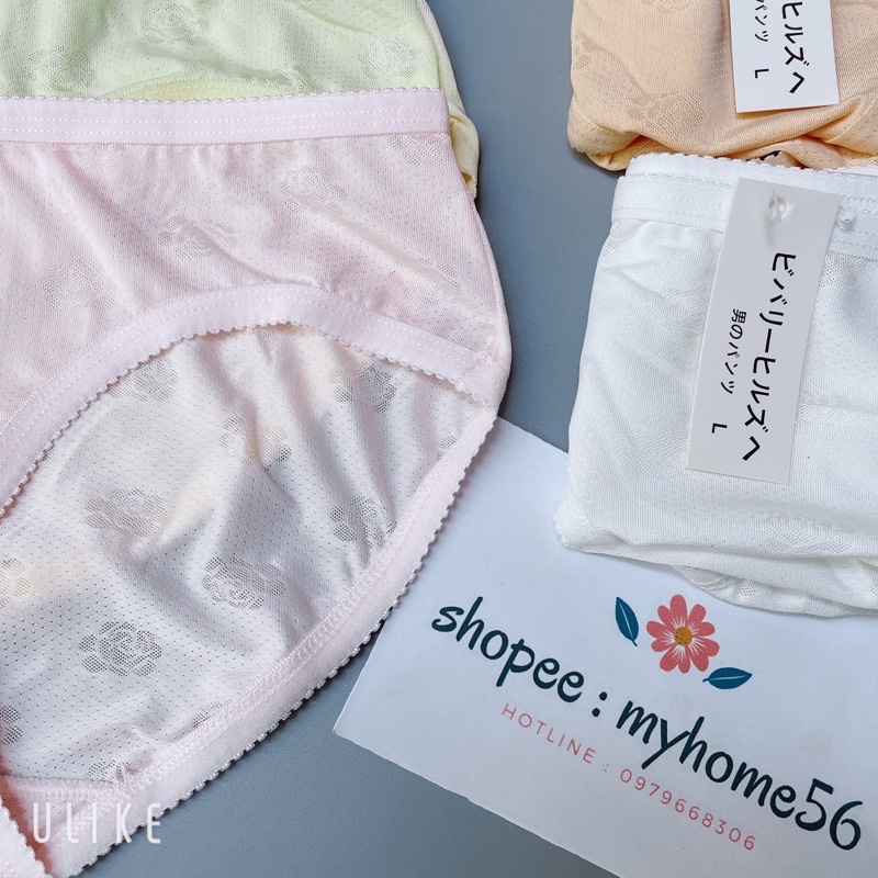 10 Quần lót cotton lạnh in hoa có thông hơi cao 810