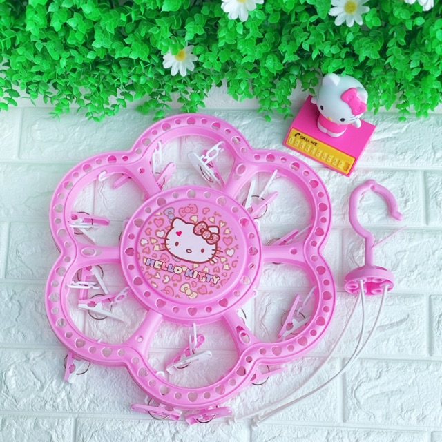 Móc kẹp phơi quần áo, vớ Hello Kitty