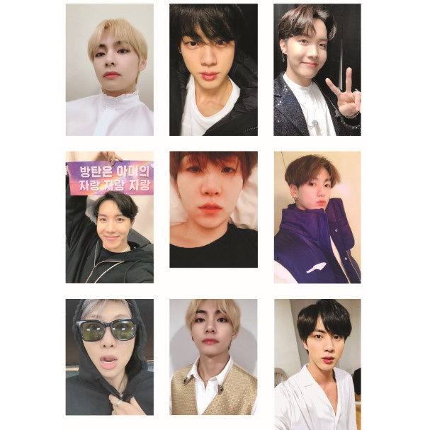Lomo card 54 ảnh BTS update Twitter 9
