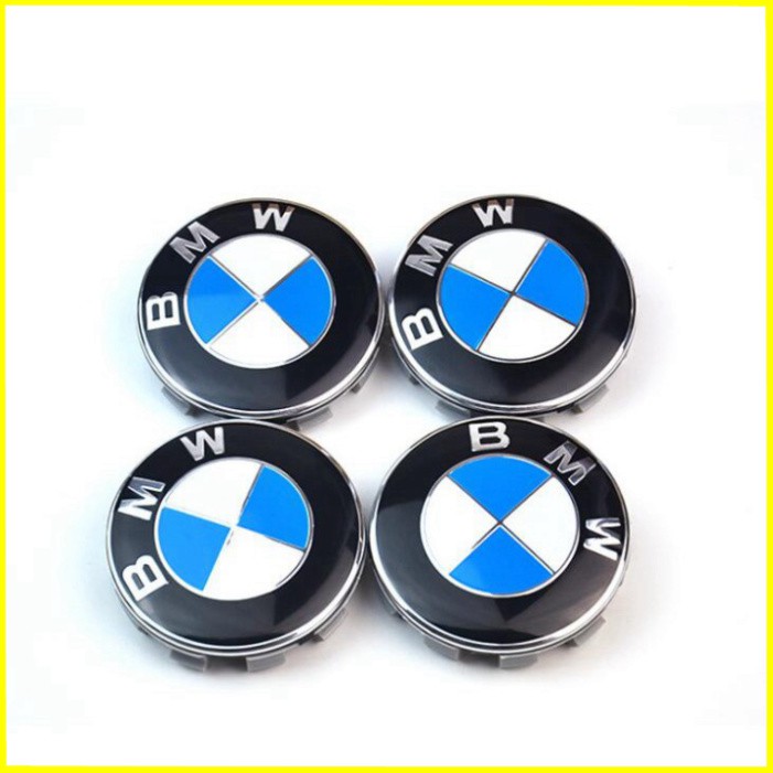 Sản phẩm Logo chụp mâm, vành bánh xe ô tô hãng BMW có Đường kính 55MM và 68MM .