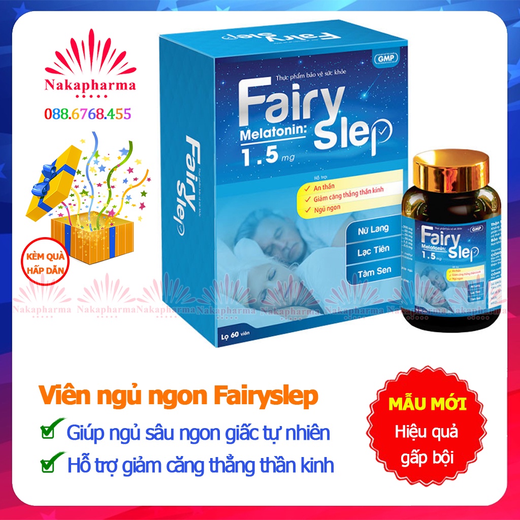 FAIRYSLEP - Hỗ trợ an thần, giảm căng thẳng thần kinh, giúp ngủ sâu ngon giấc – Fairy Slep – Fairysleep – Fairy Sleep