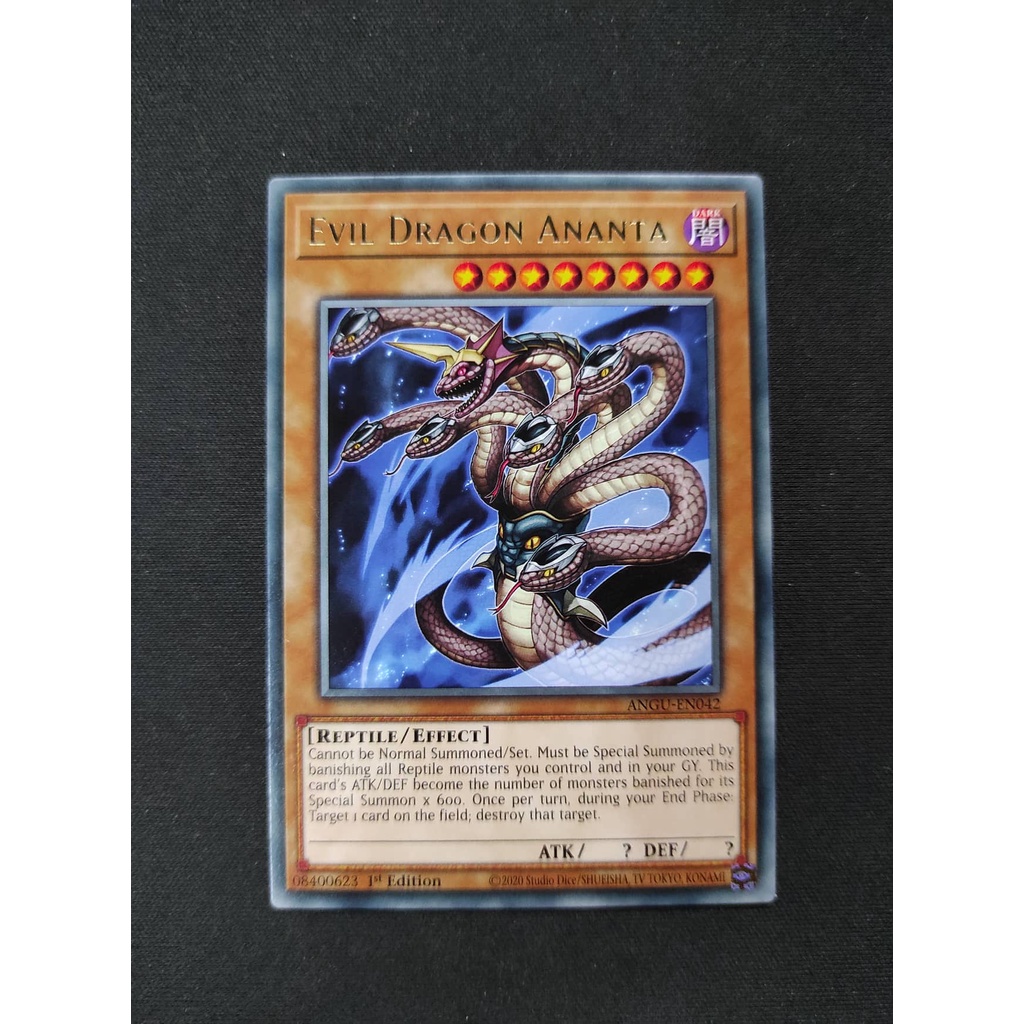 1 lá thẻ bài Evil Dragon Ananta - ANGU-EN042 - Rare