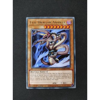 1 lá thẻ bài evil dragon ananta - angu-en042 - rare